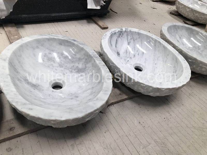 Special Shape Whitemarble Sink