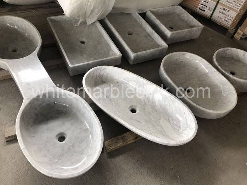 Variety Shape Whitemarble Sink