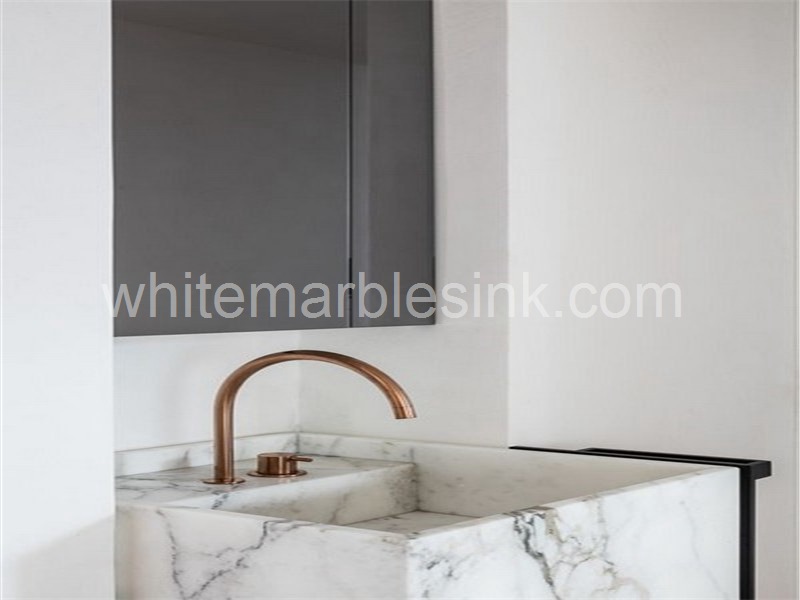 White Carrara Washsink